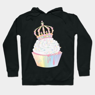 sugary cupcake with candy candy crown Hoodie